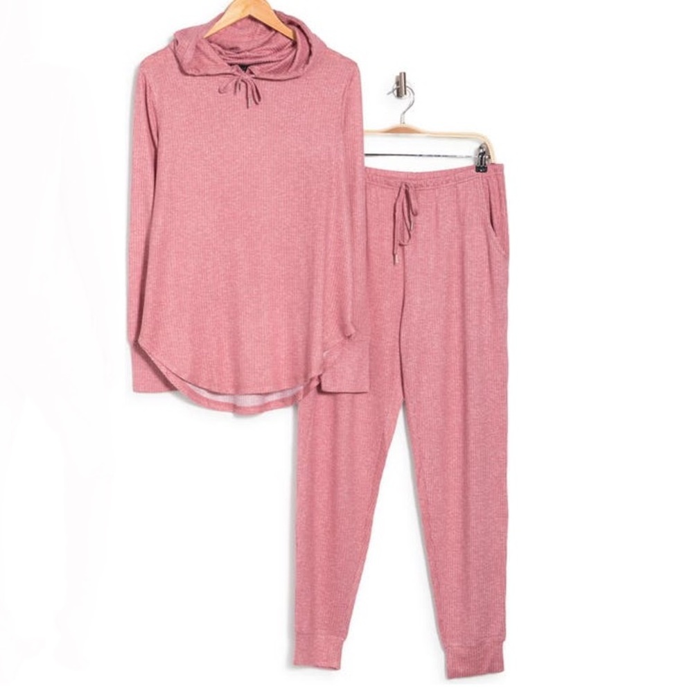Nicole Miller Gemini Hoodie and Joggers Pajama Set - Picture 2 of 2
